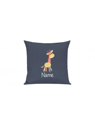 Sofa Kissen mit tollem Motiv Giraffe inkl Ihrem Wunschnamen