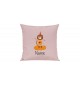 Sofa Kissen mit tollem Motiv Bär inkl Ihrem Wunschnamen, Farbe rosa