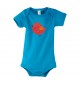 Baby Body mit tollen Motiven Spatz, Farbe hellblau, Größe 12-18 Monate