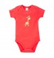 Baby Body mit tollen Motiven Giraffe, Farbe rot, Größe 12-18 Monate