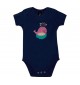 Baby Body mit tollen Motiven Wal, Farbe blau, Größe 12-18 Monate