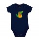 Baby Body mit tollen Motiven Krokodil, Farbe blau, Größe 12-18 Monate