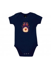 Baby Body mit tollen Motiven Pinguin, Farbe blau, Größe 12-18 Monate