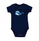 Baby Body mit tollen Motiven Delfin, Farbe blau, Größe 12-18 Monate