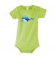 Baby Body mit tollen Motiven Delfin, Farbe gruen, Größe 12-18 Monate