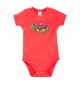 Baby Body mit tollen Motiven Schildkröte, Farbe rot, Größe 12-18 Monate