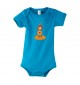 Baby Body mit tollen Motiven Bär, Farbe hellblau, Größe 12-18 Monate