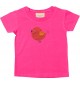 Kinder T-Shirt mit tollen Motiven Spatz, pink, 0-6 Monate