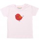 Kinder T-Shirt mit tollen Motiven Spatz, rosa, 0-6 Monate