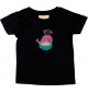 Kinder T-Shirt mit tollen Motiven Wal, schwarz, 0-6 Monate
