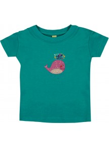 Kinder T-Shirt mit tollen Motiven Wal, jade, 0-6 Monate