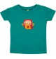 Kinder T-Shirt mit tollen Motiven Eule, jade, 0-6 Monate