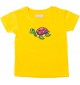 Kinder T-Shirt mit tollen Motiven Schildkröte, gelb, 0-6 Monate