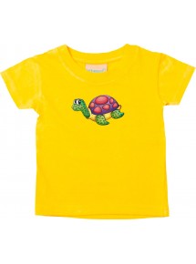 Kinder T-Shirt mit tollen Motiven Schildkröte, gelb, 0-6 Monate