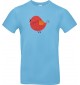 Kinder-Shirt mit tollen Motiven Spatz, hellblau, 104