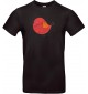 Kinder-Shirt mit tollen Motiven Spatz, schwarz, 104