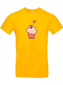 Kinder-Shirt mit tollen Motiven Muffin, gelb, 104