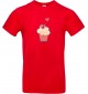 Kinder-Shirt mit tollen Motiven Muffin, rot, 104