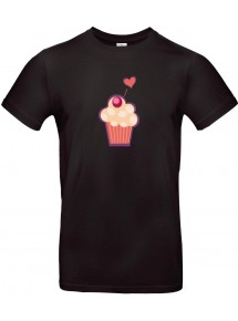 Kinder-Shirt mit tollen Motiven Muffin, schwarz, 104