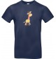 Kinder-Shirt mit tollen Motiven Giraffe, blau, 104