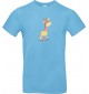 Kinder-Shirt mit tollen Motiven Giraffe, hellblau, 104