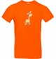 Kinder-Shirt mit tollen Motiven Giraffe, orange, 104