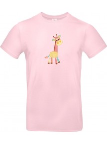 Kinder-Shirt mit tollen Motiven Giraffe, rosa, 104