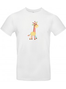 Kinder-Shirt mit tollen Motiven Giraffe, weiss, 104