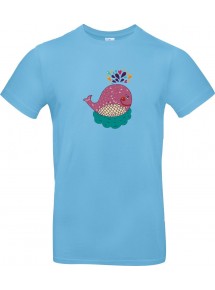 Kinder-Shirt mit tollen Motiven Wal, hellblau, 104