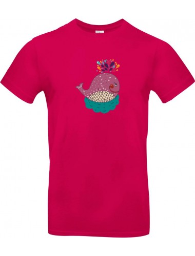 Kinder-Shirt mit tollen Motiven Wal, pink, 104