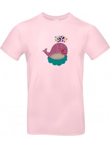 Kinder-Shirt mit tollen Motiven Wal, rosa, 104