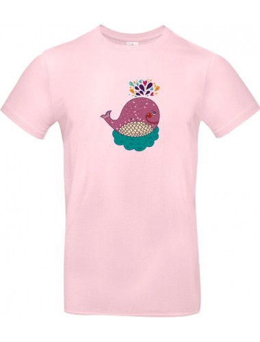 Kinder-Shirt mit tollen Motiven Wal, rosa, 104