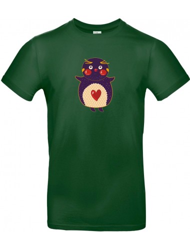 Kinder-Shirt mit tollen Motiven Pinguin, dunkelgruen, 104