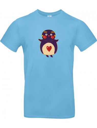 Kinder-Shirt mit tollen Motiven Pinguin, hellblau, 104