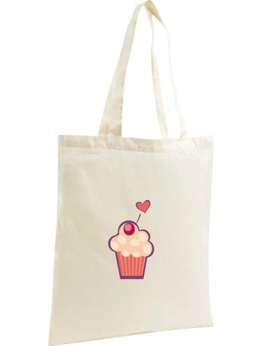 Jute Shopping Bag mit tollen Motiven Muffin