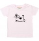 Kinder T-Shirt lustige Tiere Einhornkuh, Einhorn, Kuh rosa, 0-6 Monate