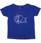 Kinder T-Shirt lustige Tiere Einhornnashorn, Einhorn, Nashorn lila, 0-6 Monate