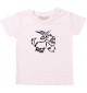 Kinder T-Shirt lustige Tiere Einhornziege, Einhorn, Ziege rosa, 0-6 Monate
