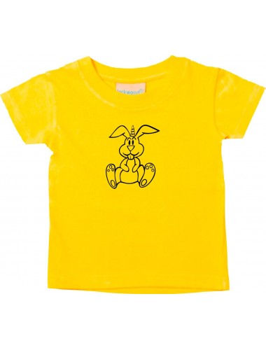 Kinder T-Shirt lustige Tiere Einhornhase, Einhorn, Hase