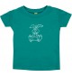 Kinder T-Shirt lustige Tiere Einhornhase, Einhorn, Hase jade, 0-6 Monate