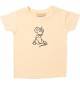 Kinder T-Shirt lustige Tiere Einhorn Maus , Einhorn, Maus hellgelb, 0-6 Monate