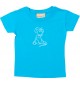Kinder T-Shirt lustige Tiere Einhorn Maus , Einhorn, Maus tuerkis, 0-6 Monate