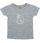 Kinder T-Shirt lustige Tiere EinhornPinguin , Einhorn, Pinguin grau, 0-6 Monate