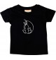 Kinder T-Shirt lustige Tiere EinhornPinguin , Einhorn, Pinguin schwarz, 0-6 Monate