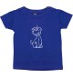 Kinder T-Shirt lustige Tiere Einhornhund, Einhorn, Hund lila, 0-6 Monate