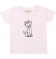 Kinder T-Shirt lustige Tiere Einhornhund, Einhorn, Hund rosa, 0-6 Monate