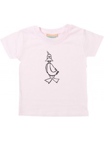 Kinder T-Shirt lustige Tiere EinhornEnte , Einhorn, Ente rosa, 0-6 Monate