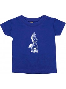 Kinder T-Shirt lustige Tiere EinhornZebra , Einhorn, Zebra lila, 0-6 Monate
