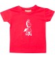 Kinder T-Shirt lustige Tiere EinhornZebra , Einhorn, Zebra rot, 0-6 Monate