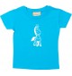 Kinder T-Shirt lustige Tiere EinhornZebra , Einhorn, Zebra tuerkis, 0-6 Monate